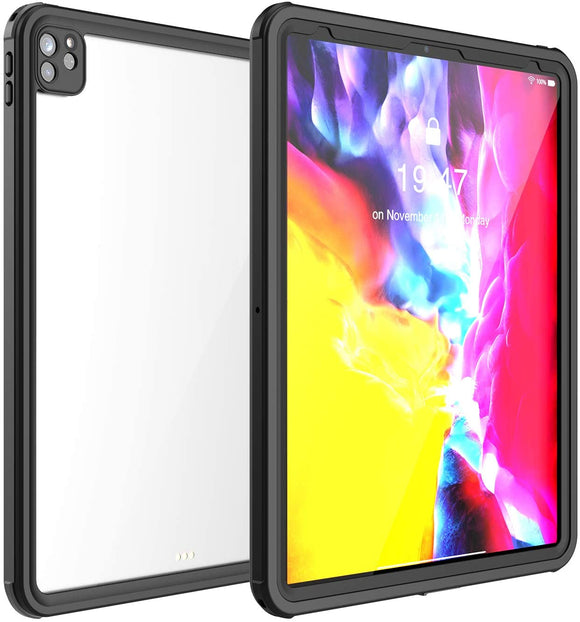 New iPad Pro 12.9 2020 Waterproof Case,with Built-in Screen Protector Dustproof Submersible Full-Body Cover for 2020 iPad Pro 12.9 Inch 4th Generation
