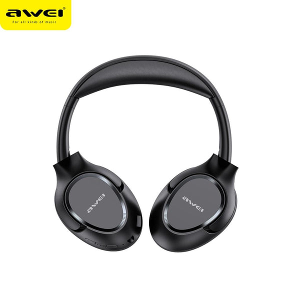 Awei A770BL Bluetooth Headphones 40mm Driver Button Control Foldable Breathable Material Bulid in Microphone For Working Gaming