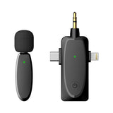 eNICER Plug & Play 3 in 1 Wireless Microphone, Video Recording Lavalier Microphone for Phone, PC, Camera, Noise Reduction Auto-syncs Mic for for TikTok YouTube Facebook Live Stream, Vloggers etc.