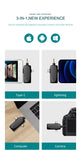 eNICER Plug & Play 3 in 1 Wireless Microphone, Video Recording Lavalier Microphone for Phone, PC, Camera, Noise Reduction Auto-syncs Mic for for TikTok YouTube Facebook Live Stream, Vloggers etc.