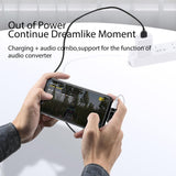 Awei CL-75 USB Charging for iP & Audio Converter Port for Earphones 2 In 1 Gaming Cables for Moblile Phone