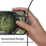 Awei CL-75 USB Charging for iP & Audio Converter Port for Earphones 2 In 1 Gaming Cables for Moblile Phone