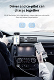 AWEI C-822 18W Car Charger Mini Durable Design USB C + Type-C PD+QC 3.0 Quick Charging Phone Charger For Android and iOS mobile phone